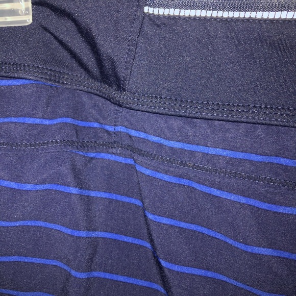 Blue striped Athleta shorts - Picture 5 of 7